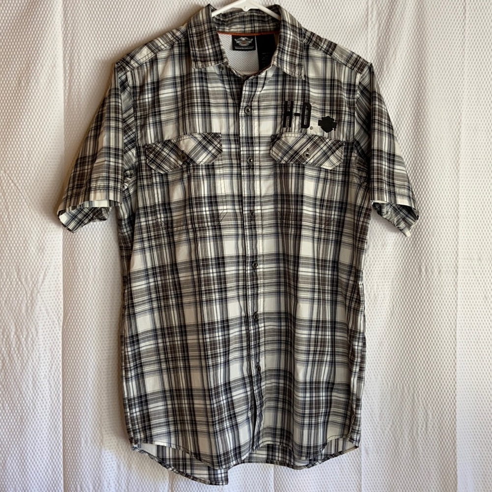 Harley Davidson Button Down Shirt Size M